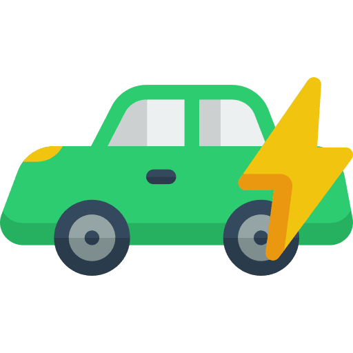 Electric car electric car hybrid car eco car icon