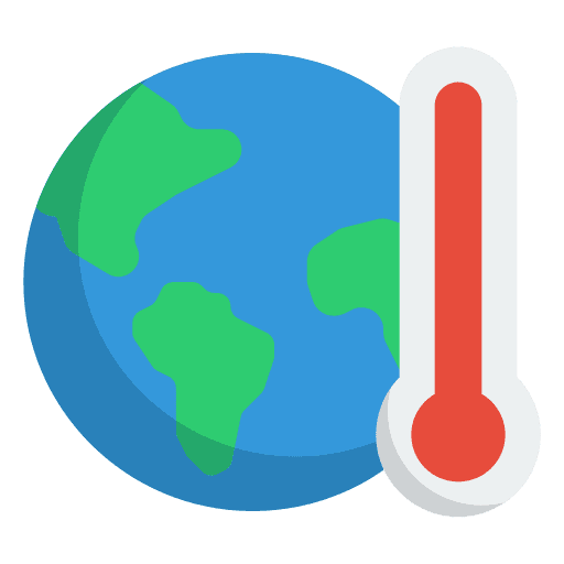 Global warming ecology and environment climate change nature icon