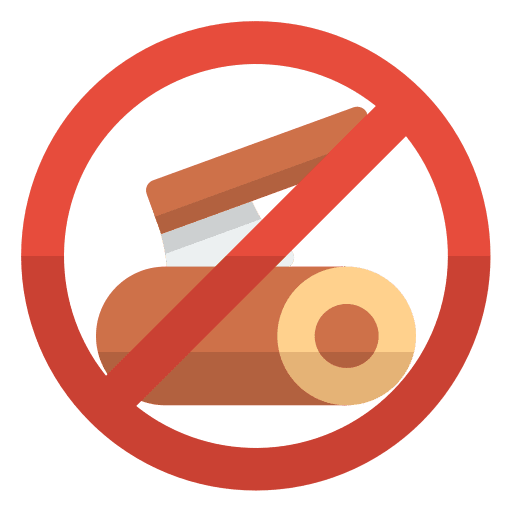Logging tree forbidden woodcutter icon Logging tree forbidden woodcutter icon