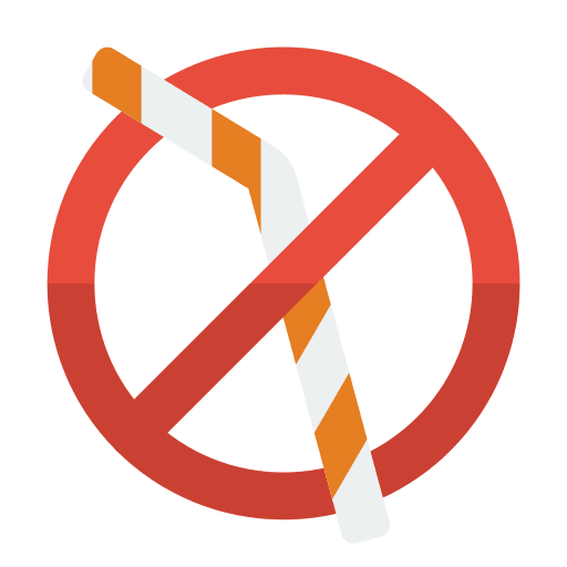 No straws no straws no plastic pollution icon No straws no straws no plastic pollution icon