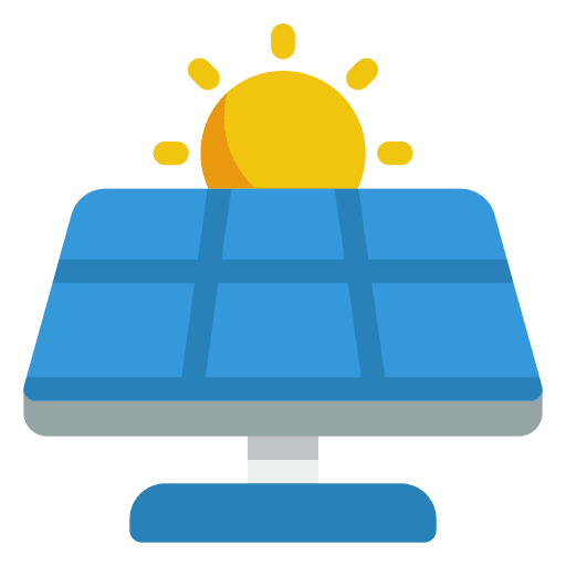 Solar panel sustainable renewable energy ecology and environment icon Solar panel sustainable renewable energy ecology and environment icon
