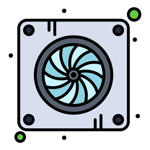 Fan fan warm cooler icon Fan fan warm cooler icon
