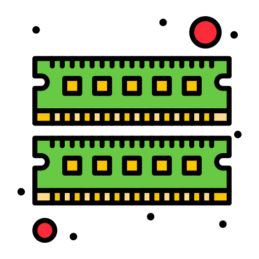 Ram electronics hardware technology icon