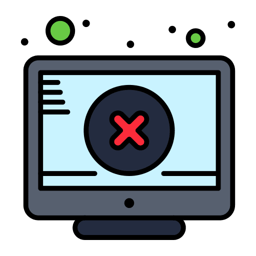 Screen signaling ui cross icon