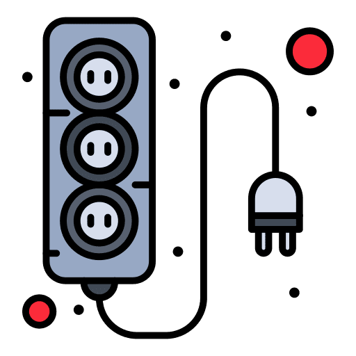 Power supply technology plug uninterrupted power supply icon Power supply technology plug uninterrupted power supply icon