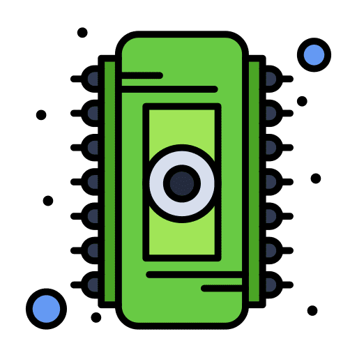 Ram computer hardware processor icon Ram computer hardware processor icon