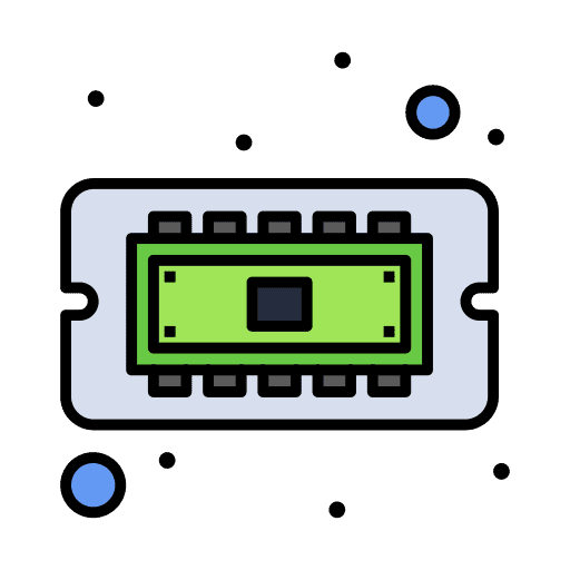 Chip hardware memory cpu icon Chip hardware memory cpu icon
