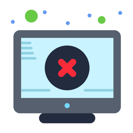 Screen cross computer ui icon