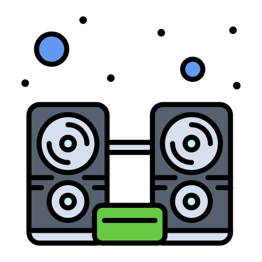Speaker subwoofer music and multimedia speaker icon Speaker subwoofer music and multimedia speaker icon