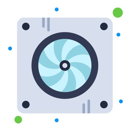 Fan turbine hot transportation icon Fan turbine hot transportation icon
