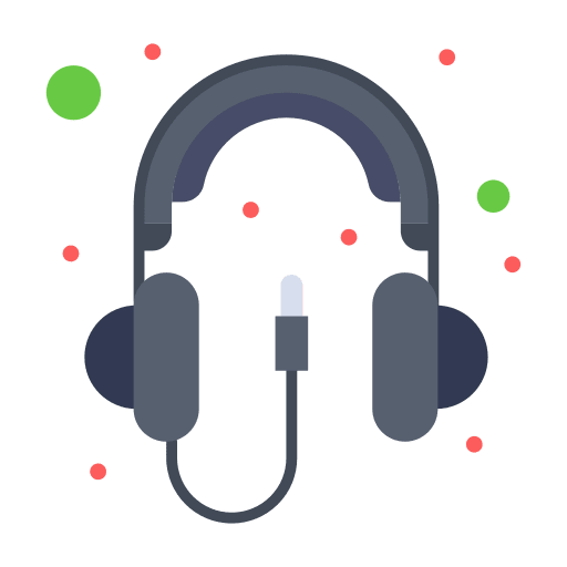 Headphone earphones music and multimedia ui icon Headphone earphones music and multimedia ui icon