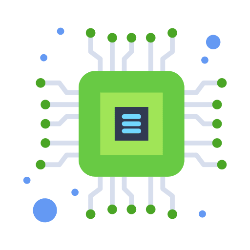 Chip computer ui artificial intelligence icon Chip computer ui artificial intelligence icon