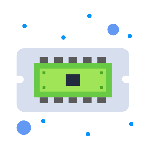 Chip hardware memory technology icon Chip hardware memory technology icon