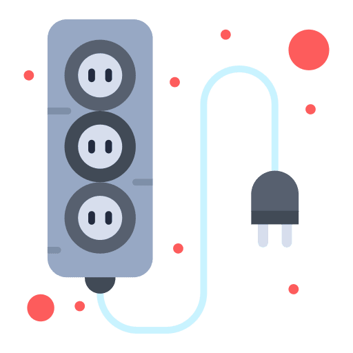 Power supply electronics plug computer icon Power supply electronics plug computer icon