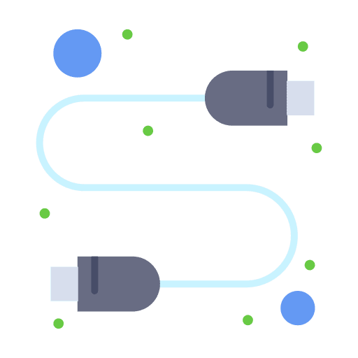 Usb ram cable connector icon Usb ram cable connector icon