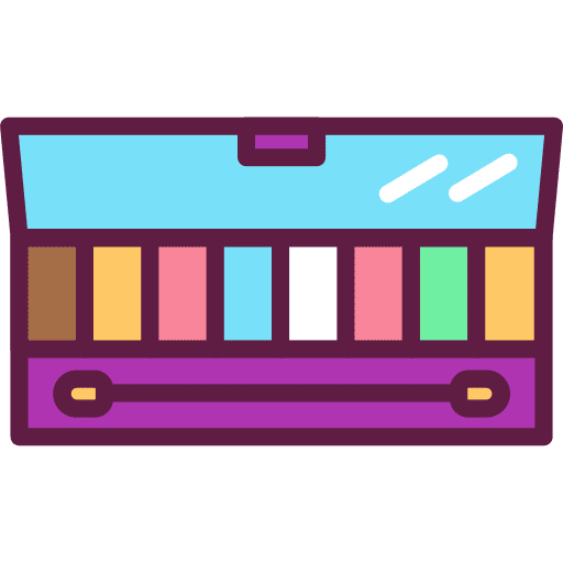 Beauty cosmetics makeup palette icon