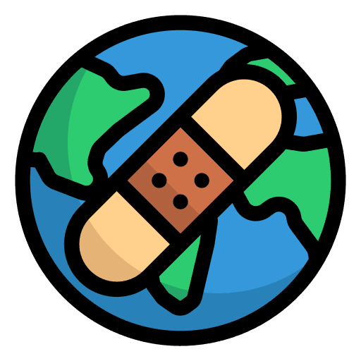 Earth earth crisis ecology and environment icon