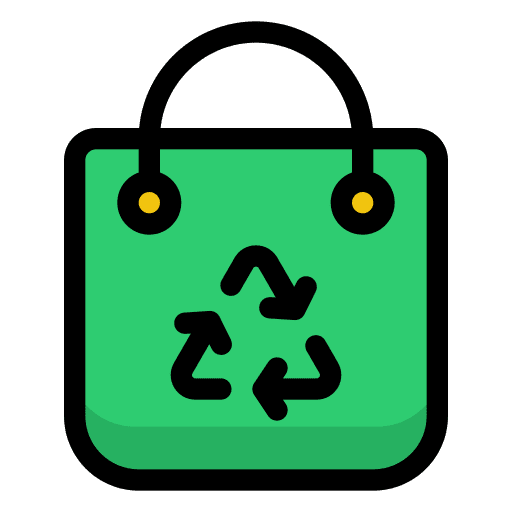 Eco bag eco friendly eco bag ecology icon