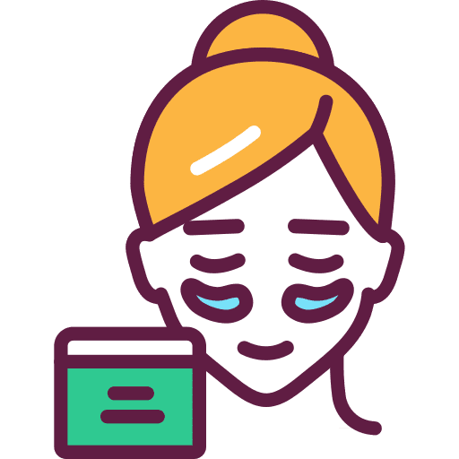 Woman cosmetics wellness treatment icon