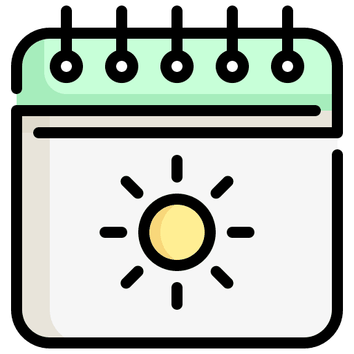 Calendar calendar holidays summertime icon Calendar calendar holidays summertime icon