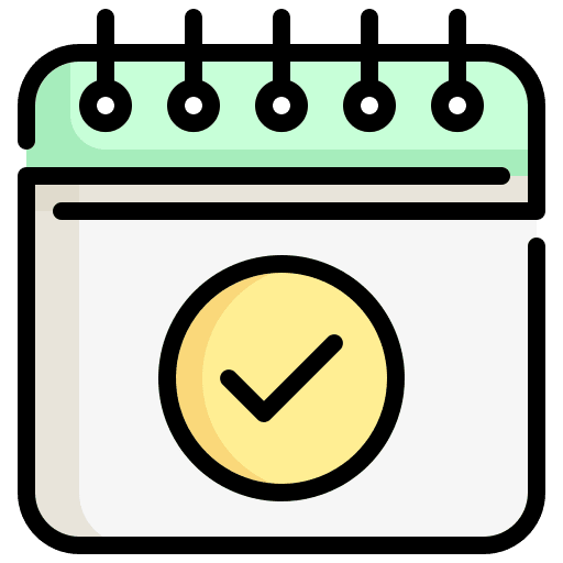 Calendar time and date schedule organization icon Calendar time and date schedule organization icon
