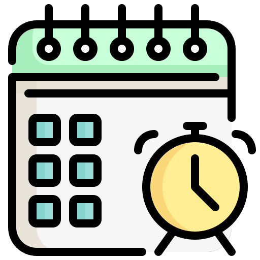 Deadline date time estimate icon Deadline date time estimate icon