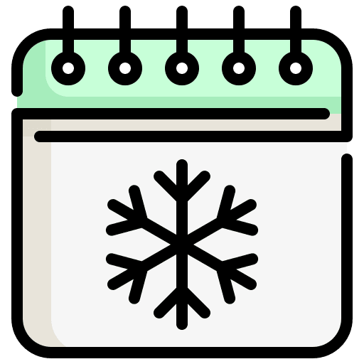 Snowflake snow calendar snowflake icon Snowflake snow calendar snowflake icon