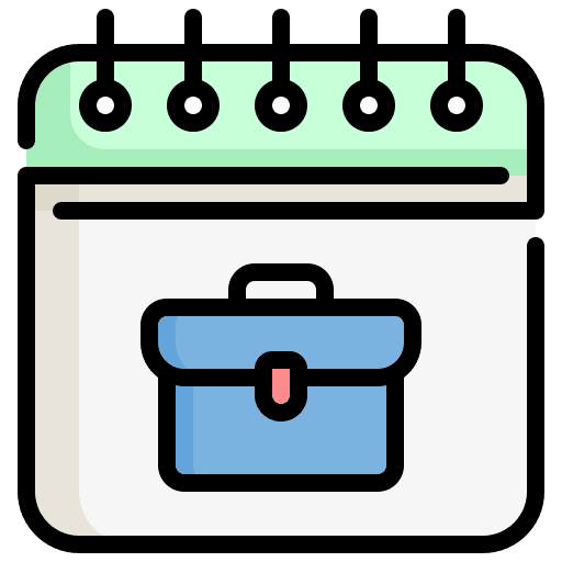 Calendar briefcase calendar schedule icon Calendar briefcase calendar schedule icon