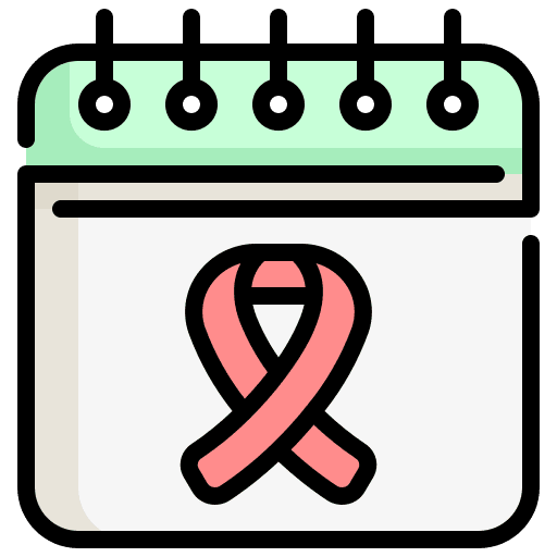 Calendar ribbon healthcare time and date icon Calendar ribbon healthcare time and date icon