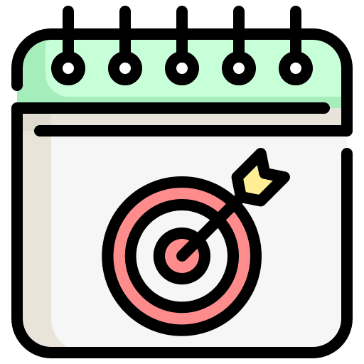 Target time time and date target icon Target time time and date target icon