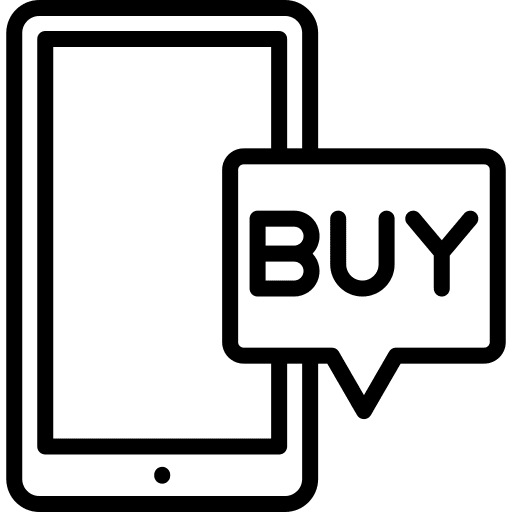 Buy technology shopping cart icon