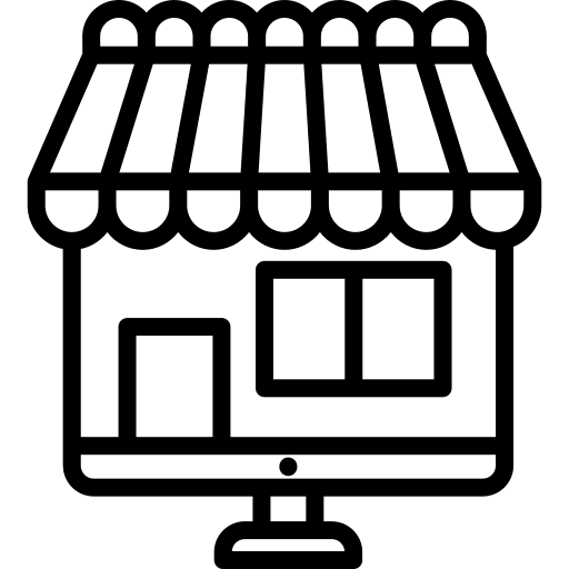 Online shopping shops online shopping online shop icon