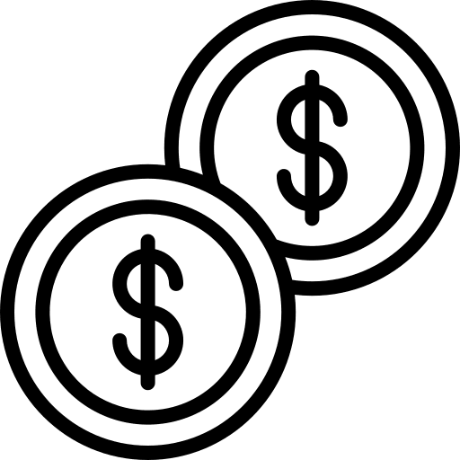 Coin coin money business icon