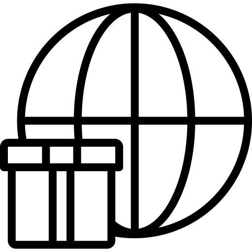 Delivery supply chain tracking delivery icon