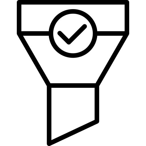 Filter spam filter filtering icon