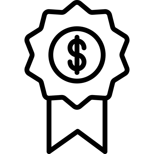 Medal certification award title icon