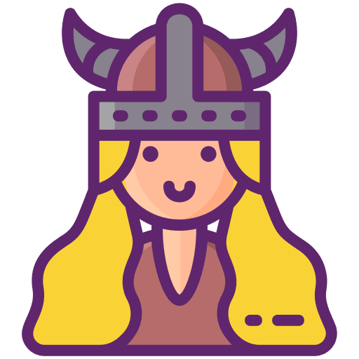 Vikings user woman profile icon