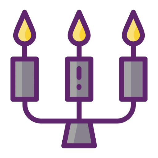 Candles candlestick candelabrum elegant icon