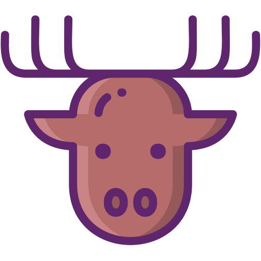 Moose zoo vikings animal icon