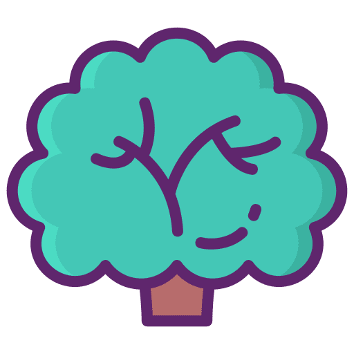 Oak tree garden ecology icon