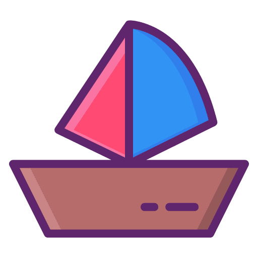Sail sea ship transportation icon