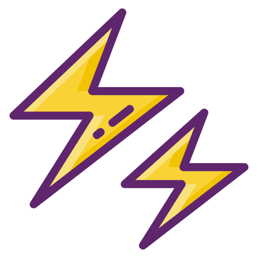 Thunder lightning bolt clouds thunderstorm icon