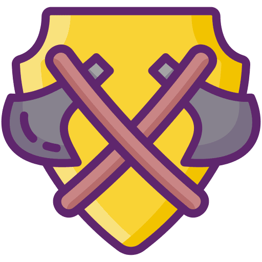 Axe helmet war viking icon