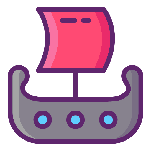 Viking ship sailboat viking ship marine icon
