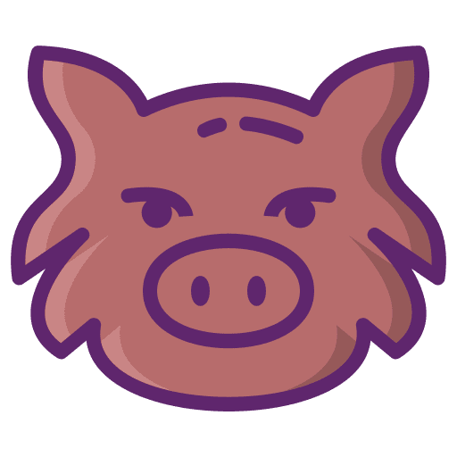 Wild boar frontal wild boar boar icon