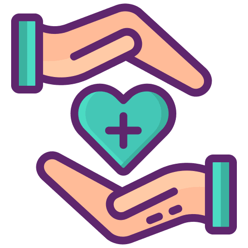 Medical care service medical care healthcare and medical icon