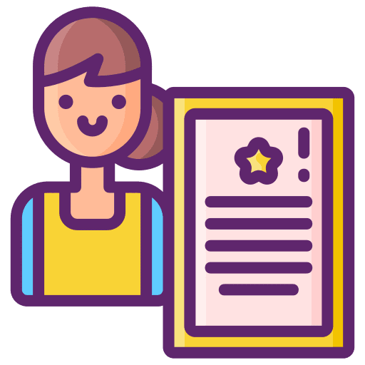 Certificate provider in home service professions and jobs icon