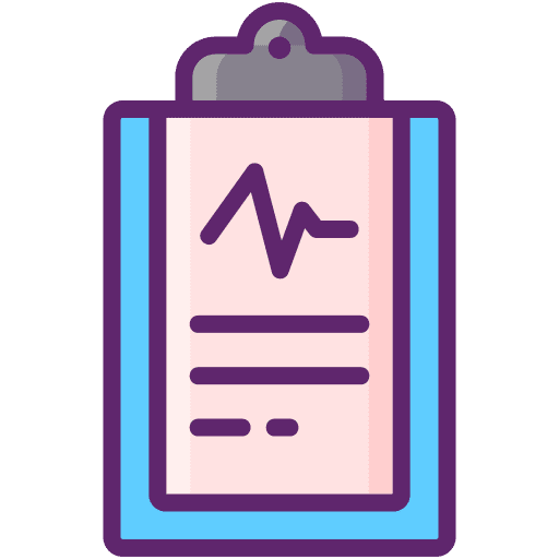 Medical service report health service clipboard icon