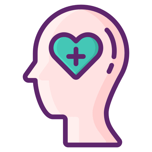 Mental health healthcare and medical mental health health icon