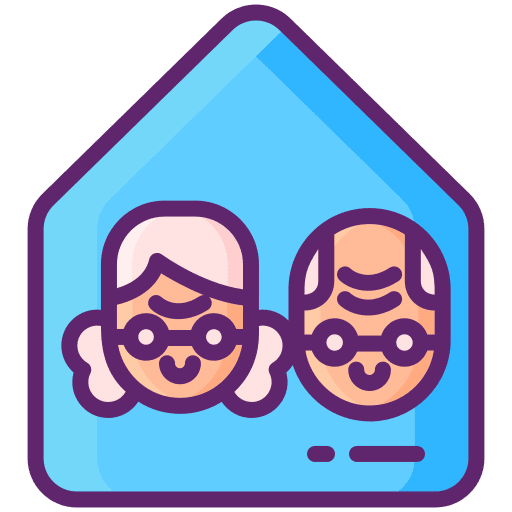 Pension protection house home icon